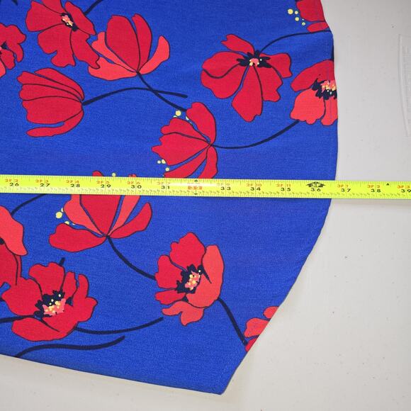 41 Hawthorn Dress Womens XS Blue Poppy Floral Sleeveless Belted V Neck Boho - Picture 7 of 10